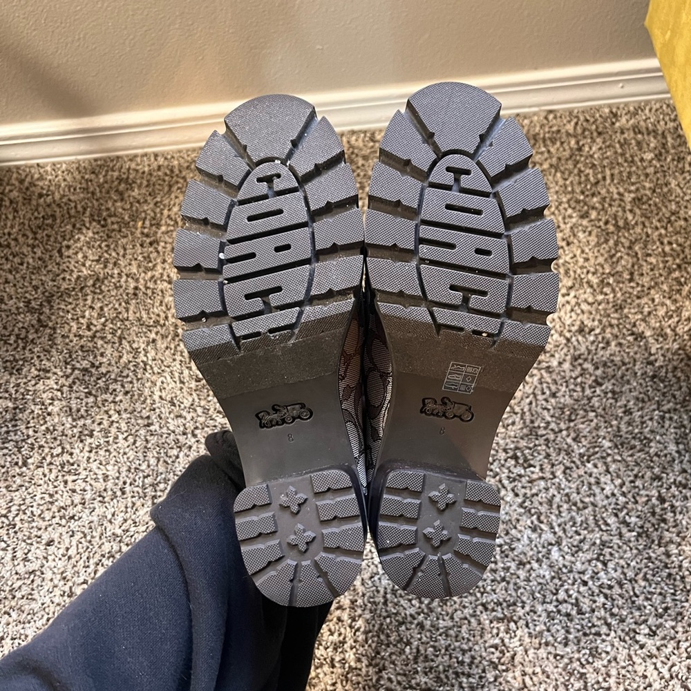 Coach Brown Patterned Platform Loafers - image 5